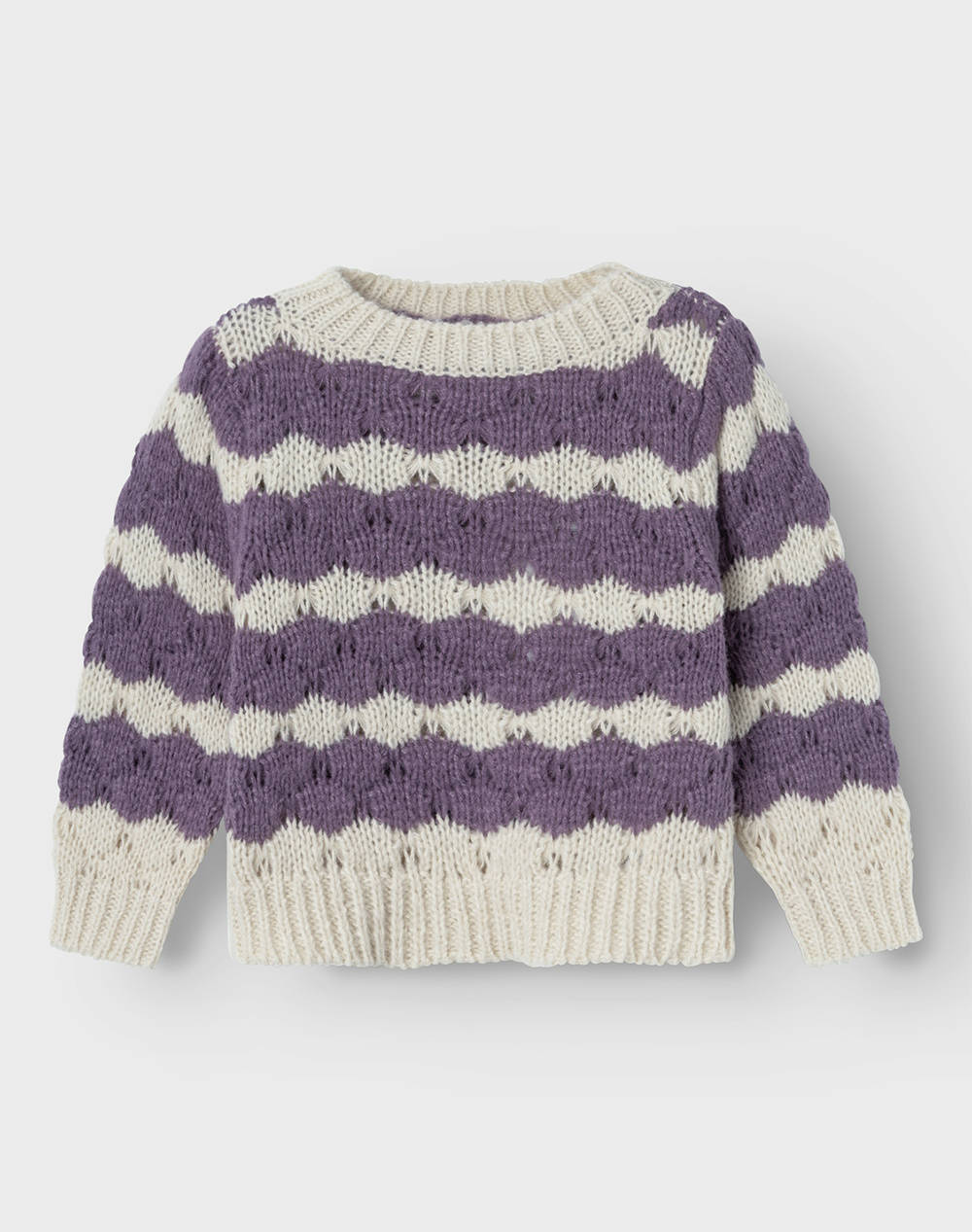 Name It Nmfnebib Ls Knit Box Kids Girl Clothes Sweaters Lilac Synthetic 13233150 Arctic Dusk Female Sweaters