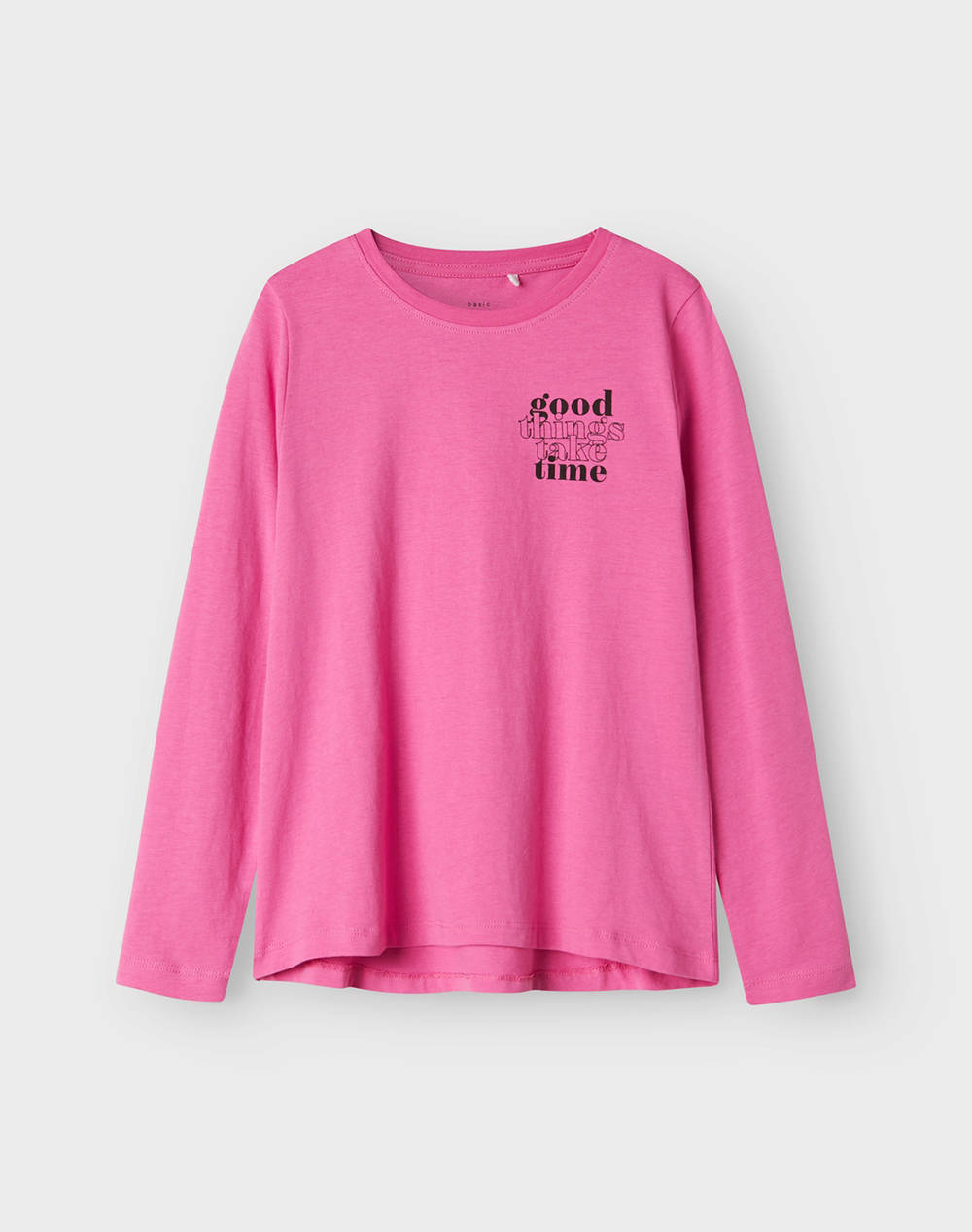 Name It Nkfviolet Ls Loose Top Kids Girl Clothes Shirts Fuchsia Cotton 13224950 Phlox Pinkgood Things Take Time Female Shirts
