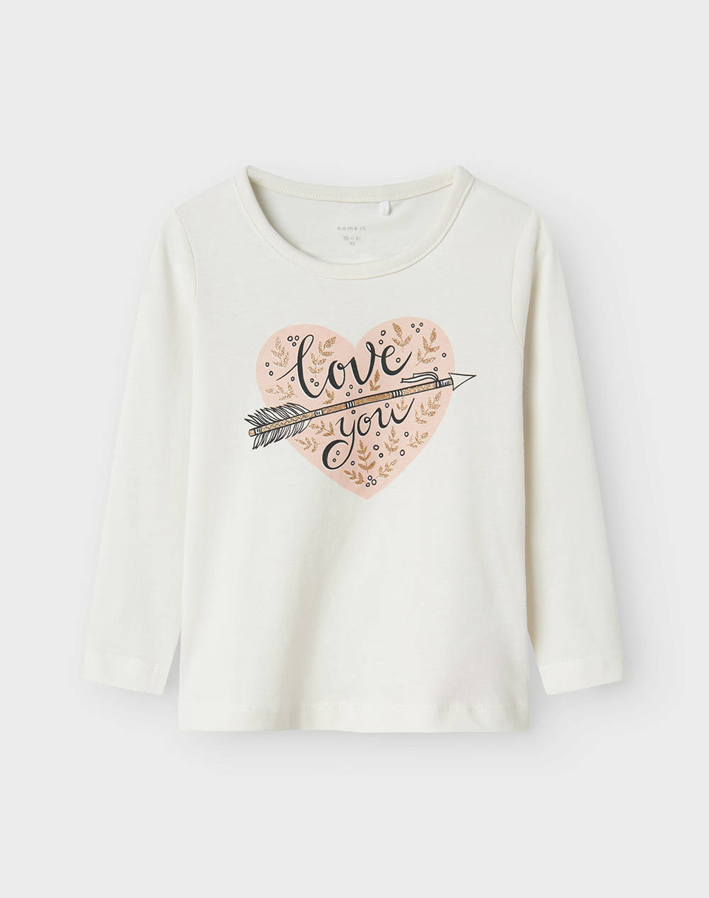 Name It Nmfolisia Ls Top Pb Kids Girl Clothes Baby Offwhite Cotton 13231111 Jet Stream Female Baby