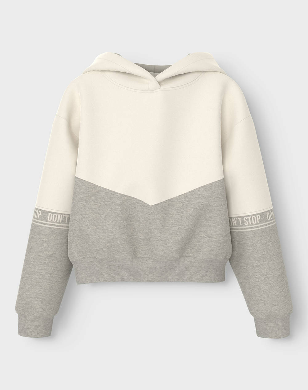 Name It Nkfnoli Ls Short Rlx Sweat Wh Bru Kids Girl Clothes Shirts Lightgray Cotton 13233211 Grey Melange Female Shirts