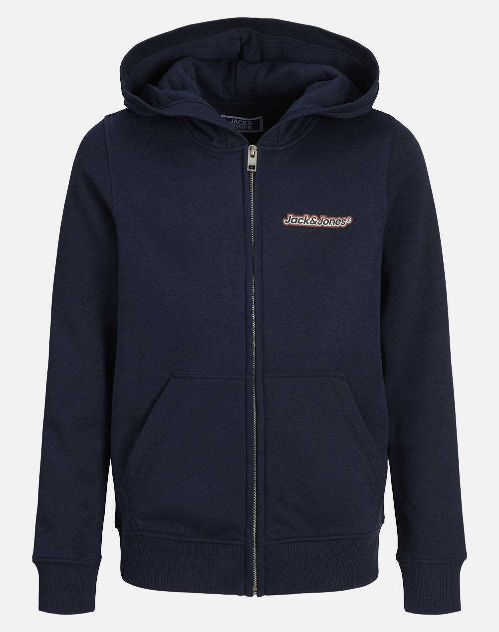 Jack&Jones Jorvesterbro Newton Sweatzip Hood Bf Jnr Kids Boy Clothes Cardigans Darkblue Cotton,Synthetic 12267452 Sky Captain Male Cardigans Blue