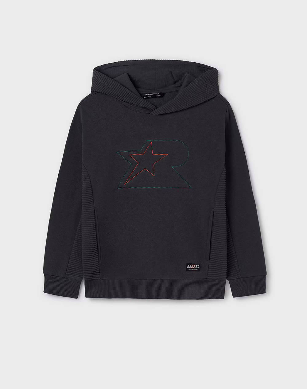 Mayoral Sweatshirt With Contrast Kids Boy Clothes T Shirts Darkslategrey Cotton,Elastic,Synthetic 07450 29 Male T-Shirts