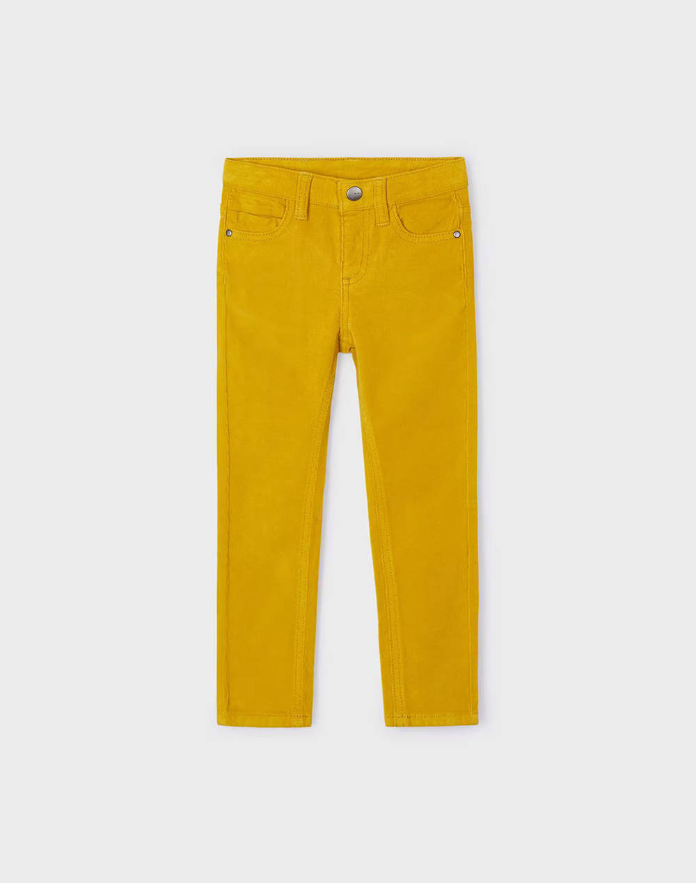 Mayoral Corduroy Pants Slim Fit Basic Kids Boy Clothes Trousers Yellow Cotton,Elastic 00537 45 Male Trousers