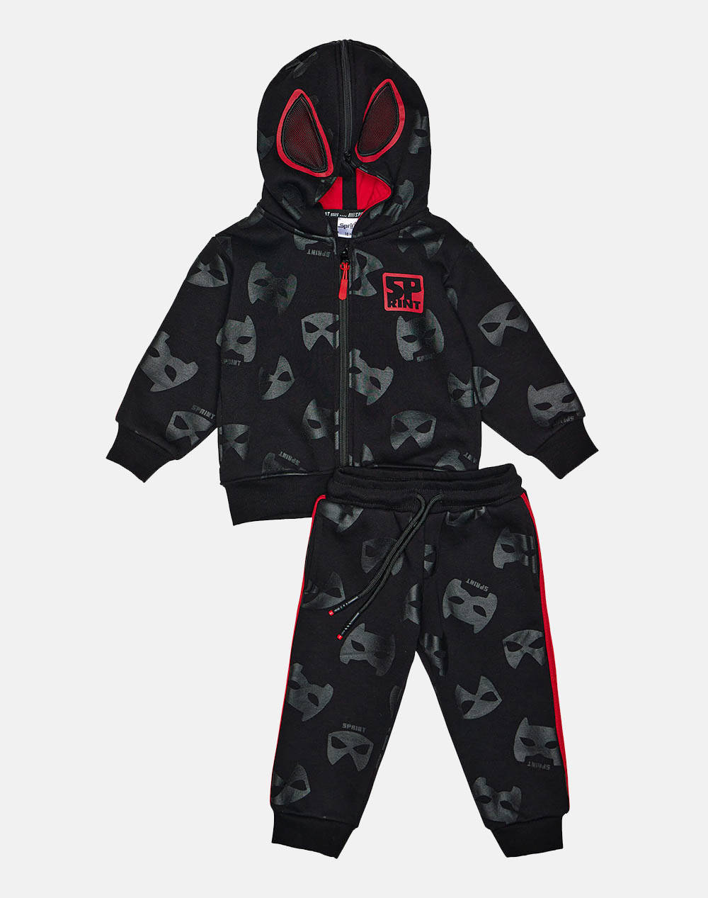 Sprint Set Baby Boy Kids Boy Sportswear Sets Black Cotton,Synthetic 242 1024 S200 Male Sets Black