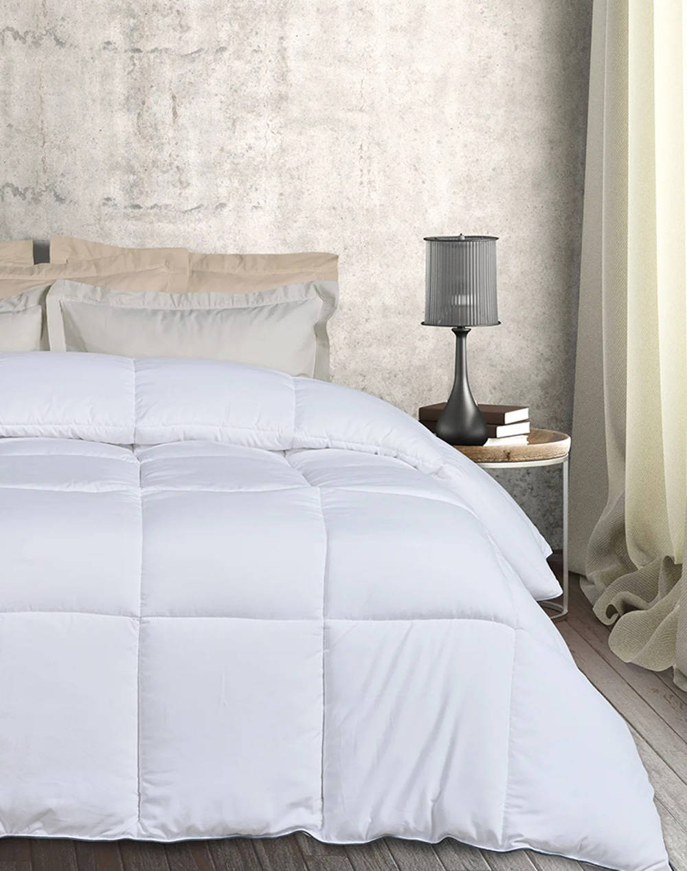 Das 9645 Happy Single Quilt (Dimensions: 160 X 220 Cm.) Home Bedroom Duvet One Color Synthetic 401909109645 Duvet