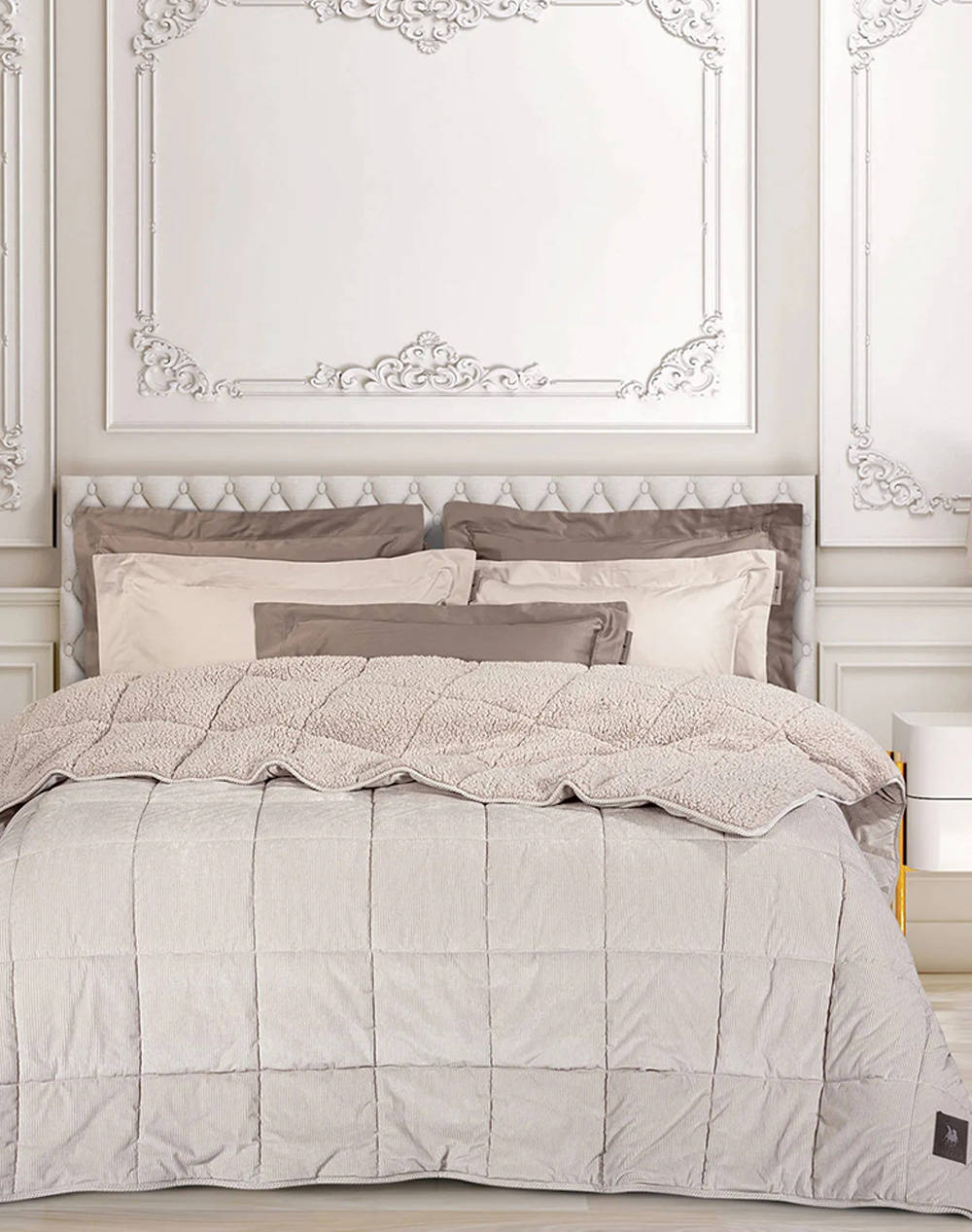 Das 3481 Sherpa King Size Duvet/Blanket Greenwich Polo Club (Dimensions: 220 X 240 Cm.) Home Bedroom Duvet One Color Synthetic 221910203481 Duvet