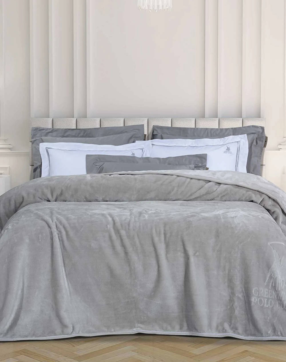 Das 3442 Velour Blanket King Size Greenwich Polo Club (Dimensions: 220 X 240 Cm.) Home Bedroom Blankets One Color Synthetic 220577203442 Blankets