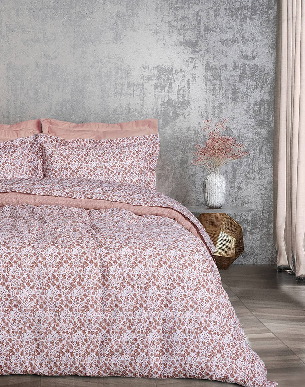 Das 3003 Set Of King Size Sheets Daily (Dimensions: 2X240X260 & 2X50X70+5 Cm.) Home Bedroom Sheets One Color Cotton 502109203003 Sheets