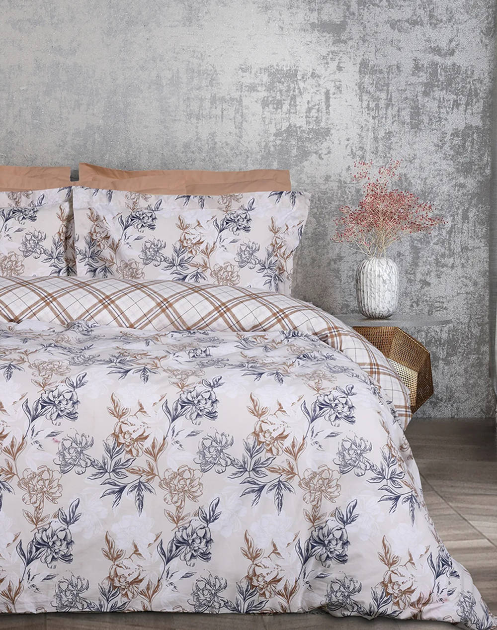 Das 5422 Casual Single Fitted Sheet Set (Dimensions: 1 170 X 260 & 1 120 X 200 & 1 50 X 70 Cm.) Home Bedroom Sheets One Color Cotton,Synthetic 50210