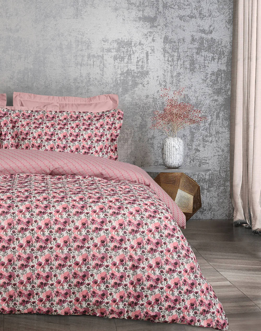 Das 5424 Duvet Cover Set King Size Casual (Dimensions: 220 X 240 & 2 X 50 X 70 Cm) Home Bedroom Duvet Covers One Color Cotton 406009205424 Duvet