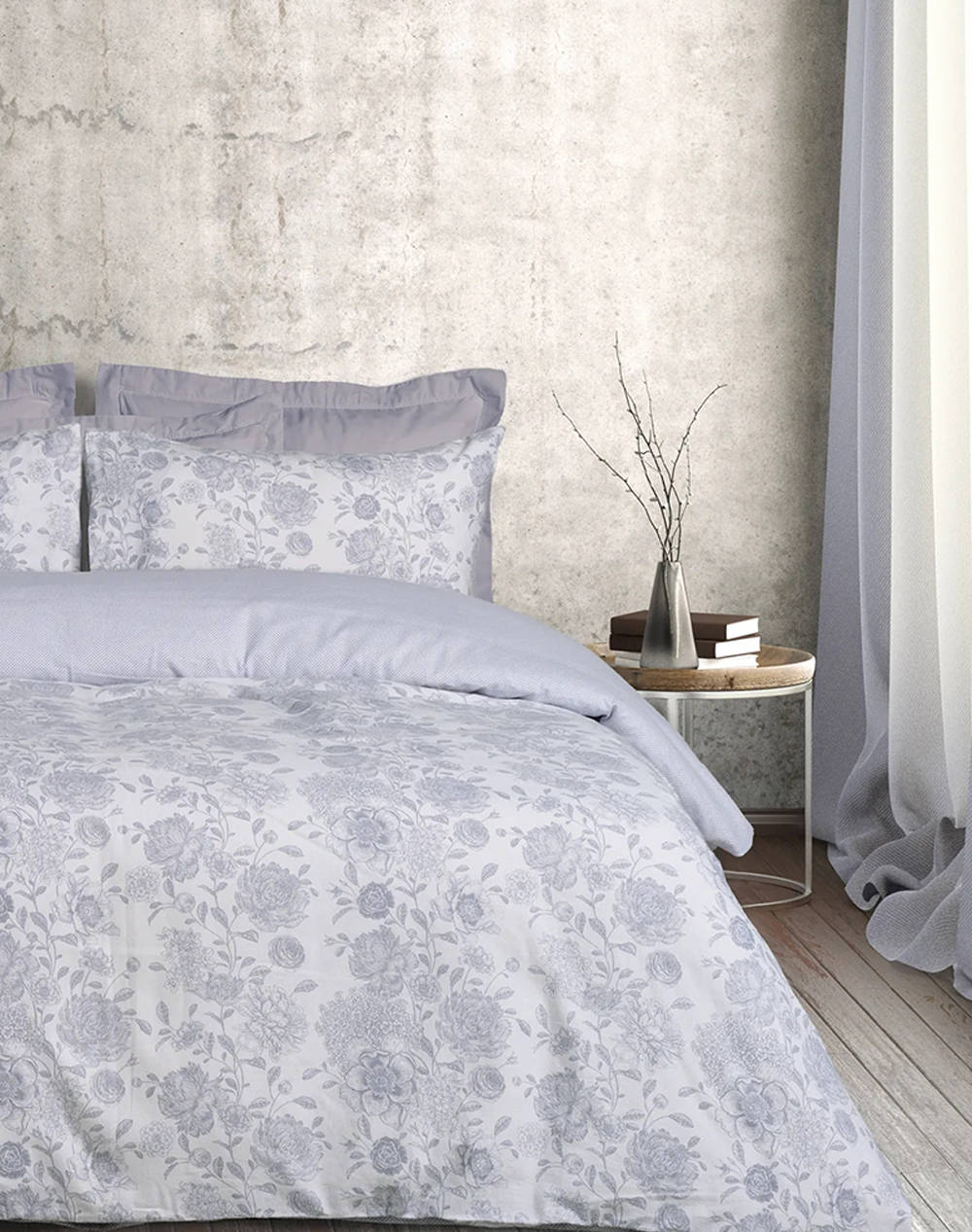 Das 9636 Happy Flannel King Size Duvet Cover Set (Dimensions: 160 X 240 & 50 X 70 Cm) Home Bedroom Duvet Covers One Color Cotton 406009109636 Duvet