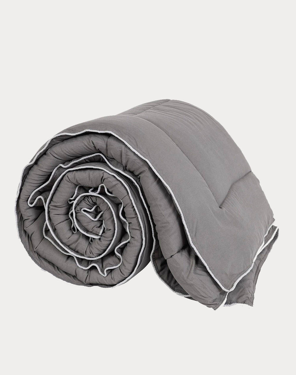 Nima King Size Abalone Quilt Dark Gray (Dimensions: 220 X 240Cm.) Home Bedroom Duvet One Color Synthetic N33896 Duvet