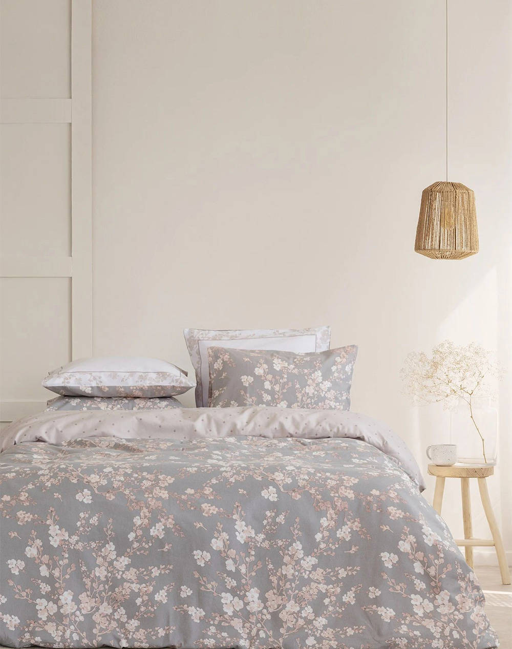 Nima King Size Sheet Set Florian (Dimensions: 2X240X260 & 2X52X72Cm.) Home Bedroom Sheets One Color Cotton 34027 Sheets