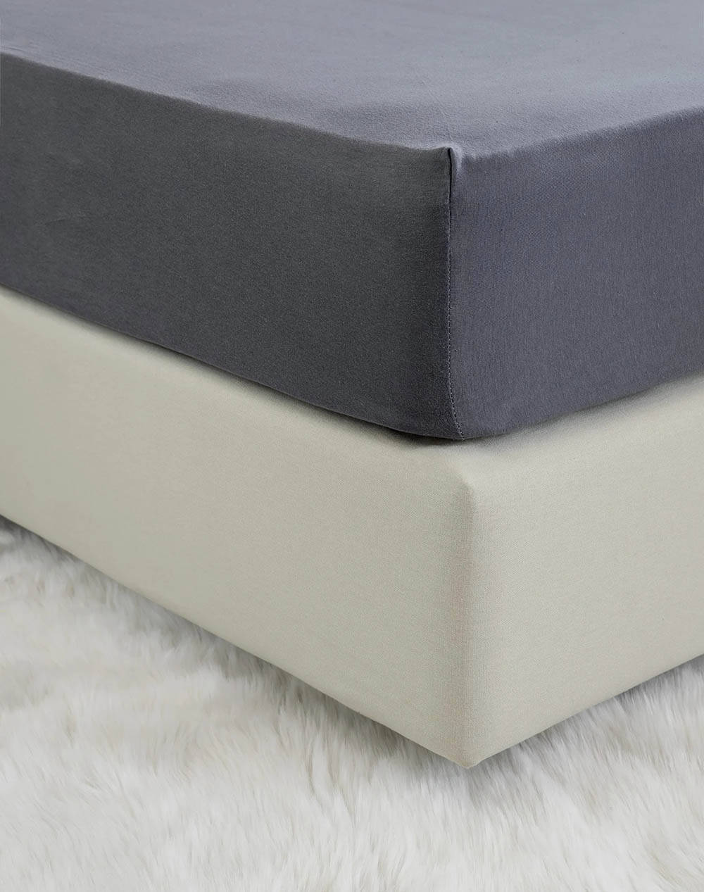 Nima King Size Elasticated Sheet Tender Dark Gray (Dimensions: 160 X 200+40) Home Bedroom Sheets One Color Cotton N33917 Sheets