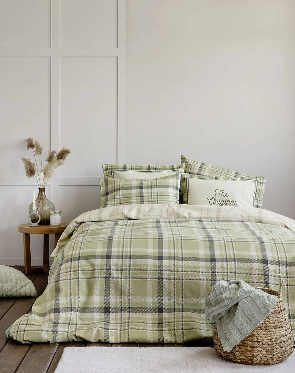 Nima King Size Duvet Cover Set Original (Dimensions: 240 X 260 & 2 X 50 X 70 Cm) Home Bedroom Duvet Covers One Color Cotton 34044 Duvet Covers