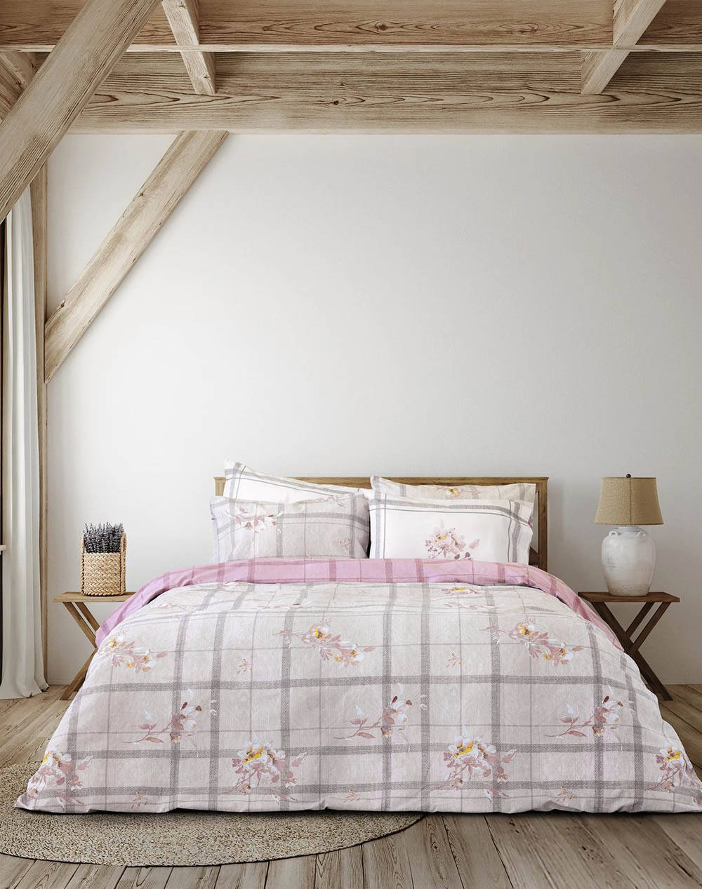 Nima Single Sheet Set With Elastication Reimon (Dimensions: 100 X 200+32, 170 X 260, 52X72) Home Bedroom Sheets One Color Cotton N34232 Sheets