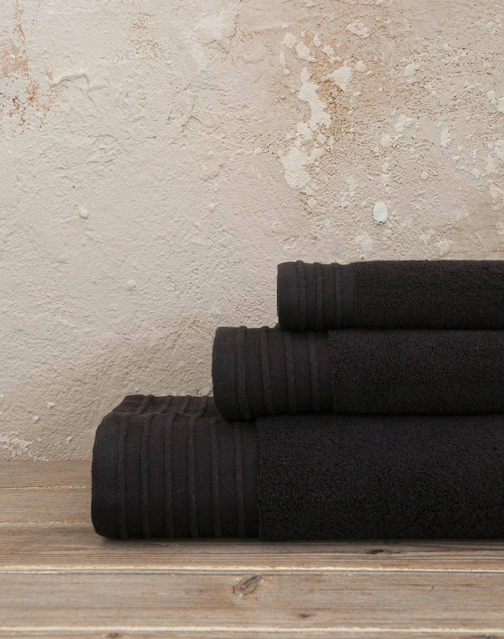 Nima Towel 40X60 Feel Fresh Total Black Home Bathroom Towels One Color Cotton N33903 Towels