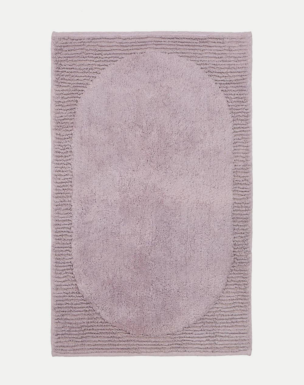 Nima Feel Fresh Bath Mat Pale Mauve (Dimensions: 50X80 Cm.) Home Bathroom Bathroom Rugs One Color Cotton N34051 Bathroom Rugs