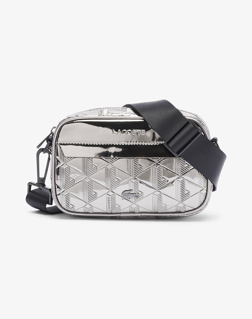 Lacoste Bag (Dimensions: 19 X 12.5 X 6Cm.) Women Accessories Bags Metallicsilver Imitation Leather 3Nu4904Bg Q83 Bags