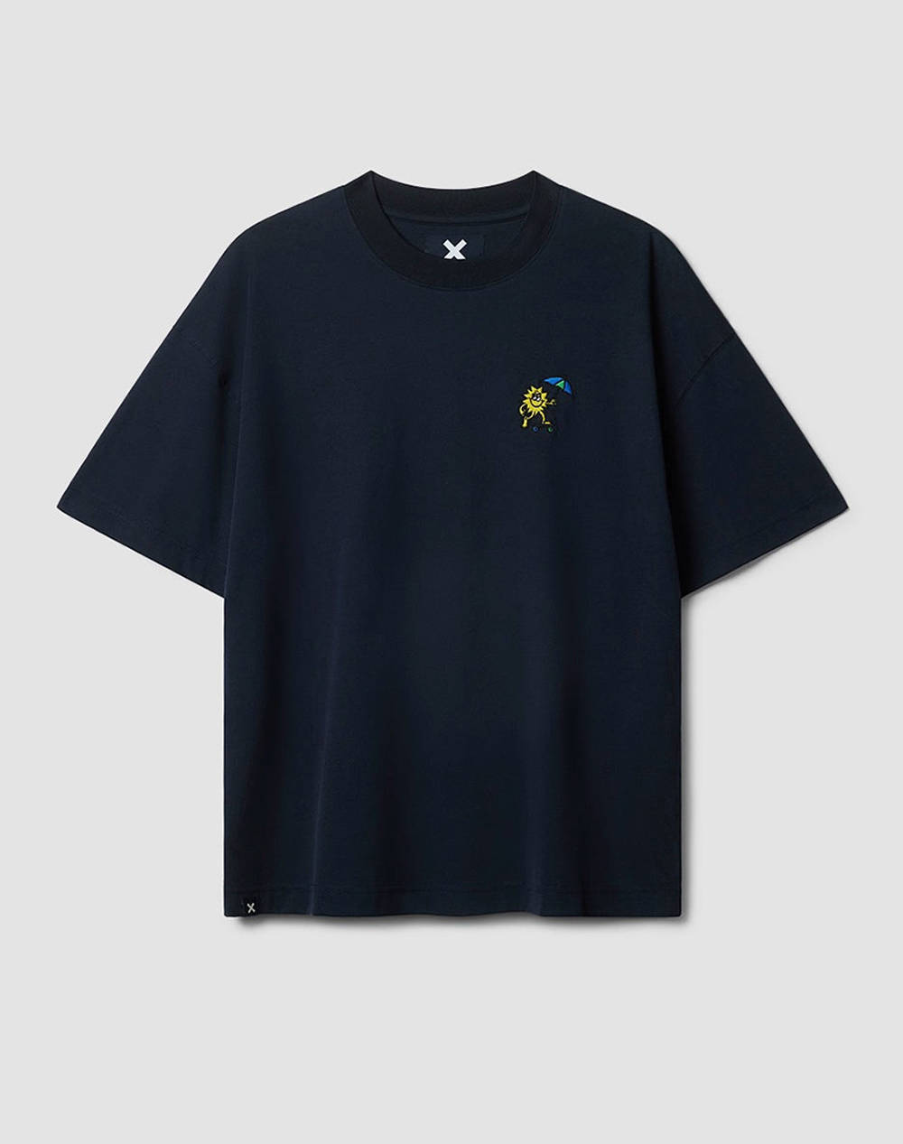 Blue Banana Navy Quilt Tee / Short Sleeve Men Clothes T Shirts & Sweatshirts T Shirts Darkblue Cotton 141914 D86 T-Shirts Blue