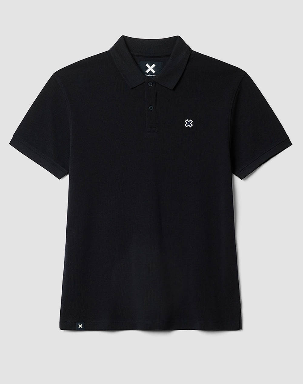 Blue Banana Navy Patch Polo / Short Sleeve Men Clothes T Shirts & Sweatshirts Polo Navyblue Cotton 141943 D86 Polo Blue