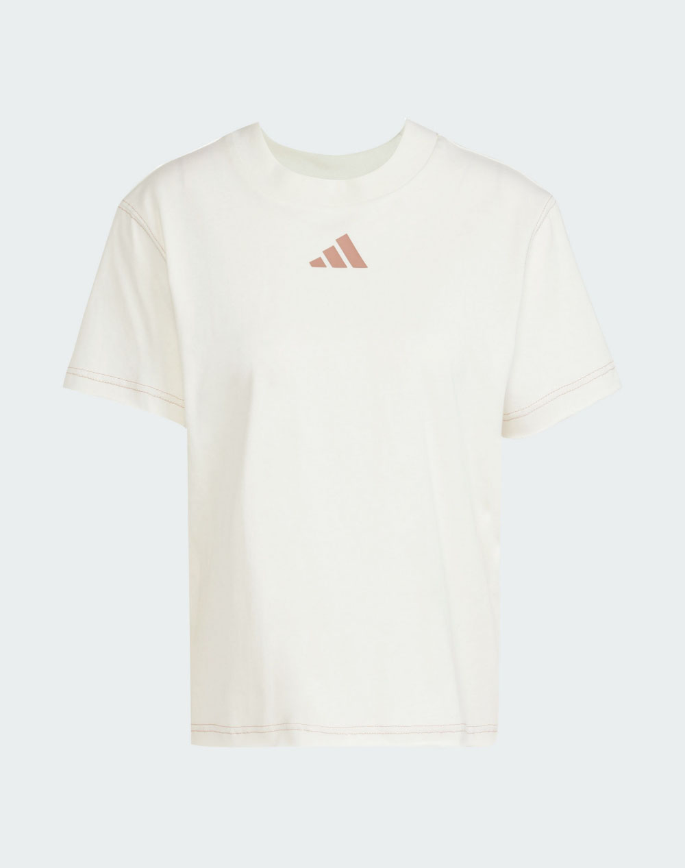 Adidas W All Szn G Tee Women Clothes Tops T Shirts Ecru Cotton Jn7384 White Female T-Shirts
