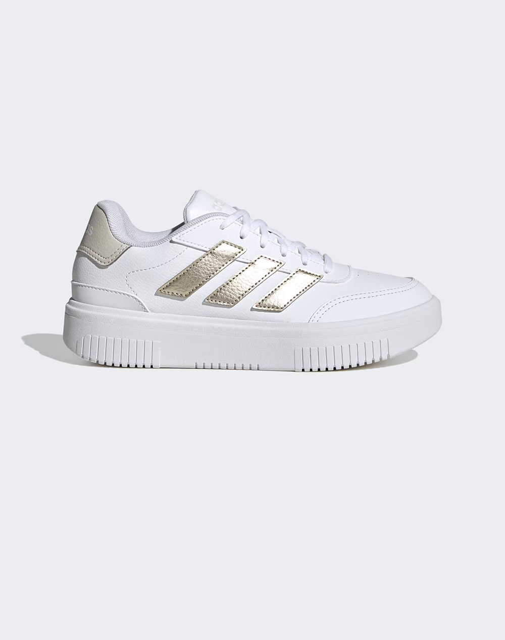 Adidas Courtblock Bold Γυναικα Παπουτσια Sneakers White Απομιμηση Δερματος Ji2203 White