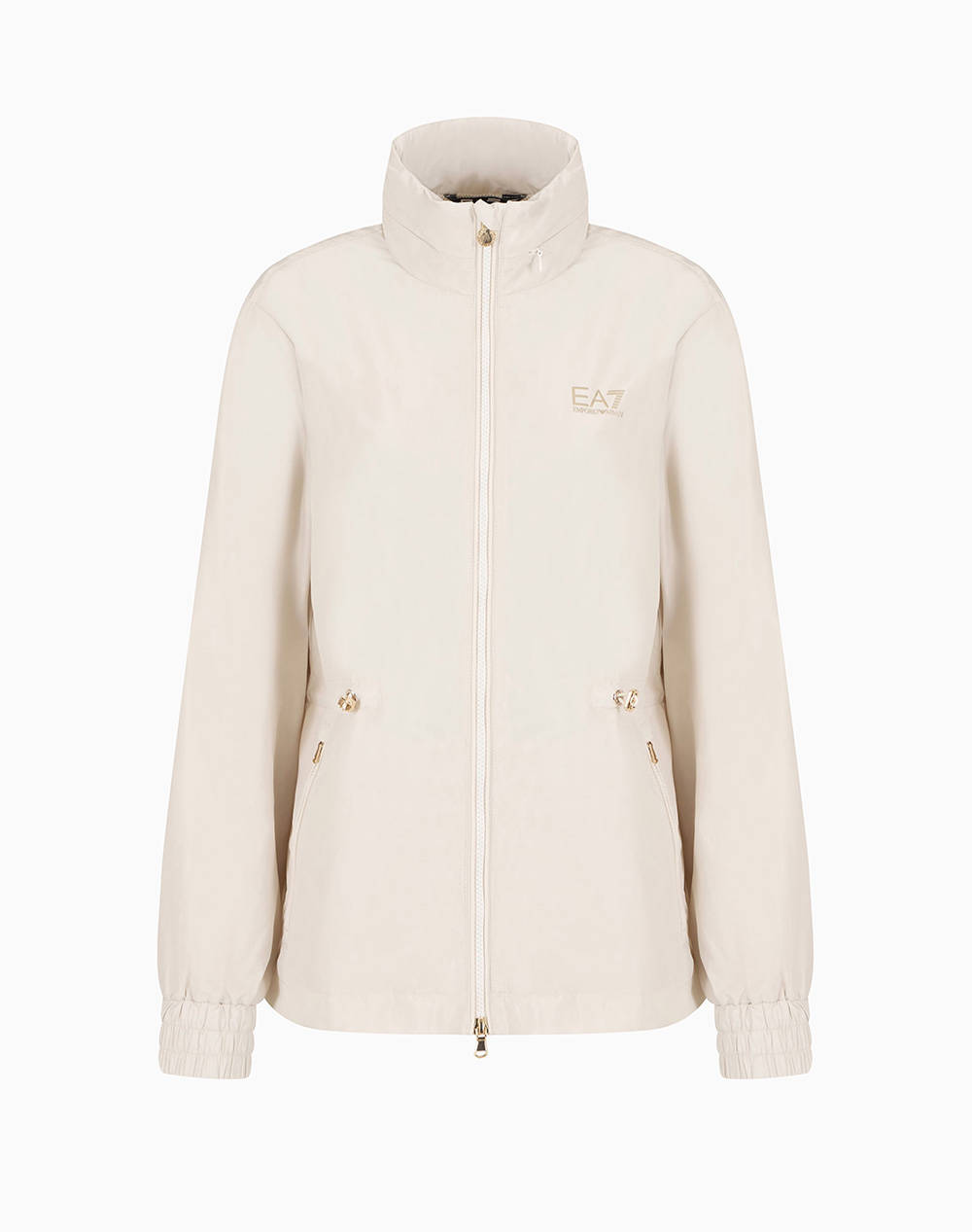 Ea7 Bomber Jacket Women Clothes Outerwear Outerwear Jackets Biege Synthetic 7W000093Af12454 U1112 Female Jackets Biege