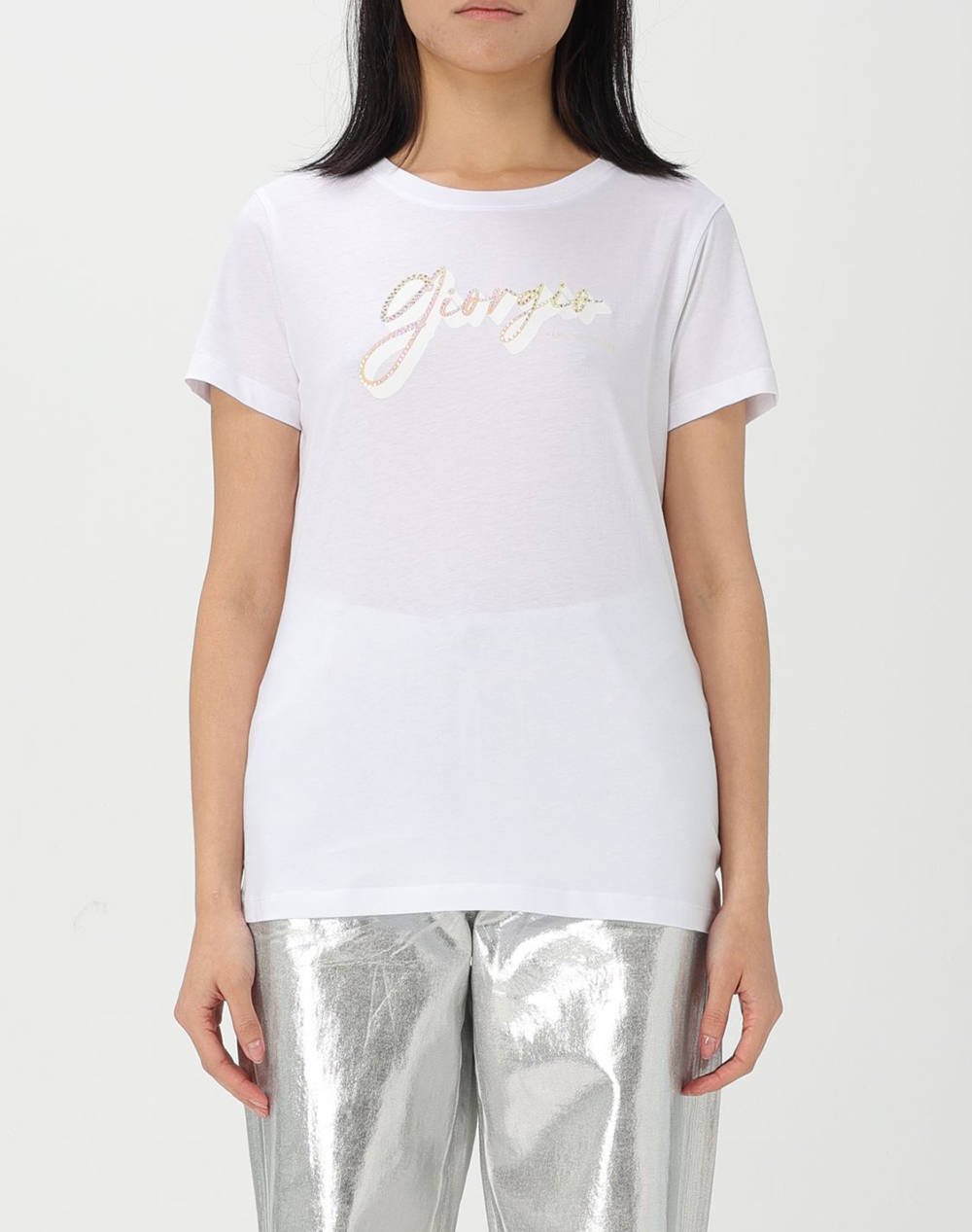 Armani Exchange T Shirt Γυναικα Ρουχα Μπλουζες Τ Shirt White Βαμβακι Xw000542Af10359 U0002