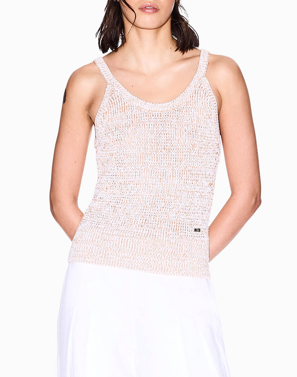Armani Exchange Knit Top Γυναικα Ρουχα Μπλουζες Τοπ/Κορμακια Mixed Βαμβακισυνθετικο Xw000591Af12903 M1028