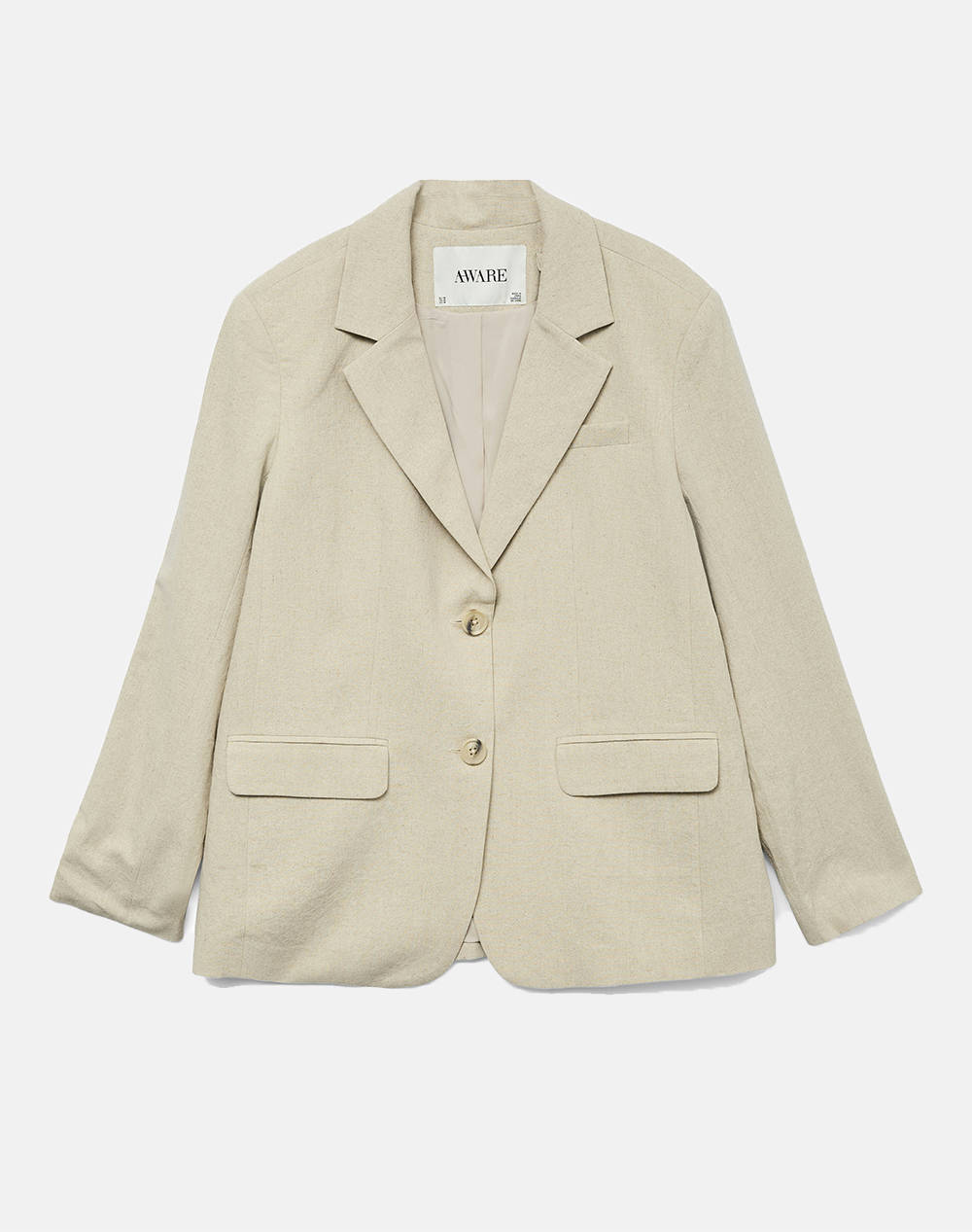 Aware By Vero Moda Vmpenelope Ls Loose Blazer Vma Γυναικα Ρουχα Πανωφορια Σακακια Ecru Βαμβακιλινο 10325347 Natural