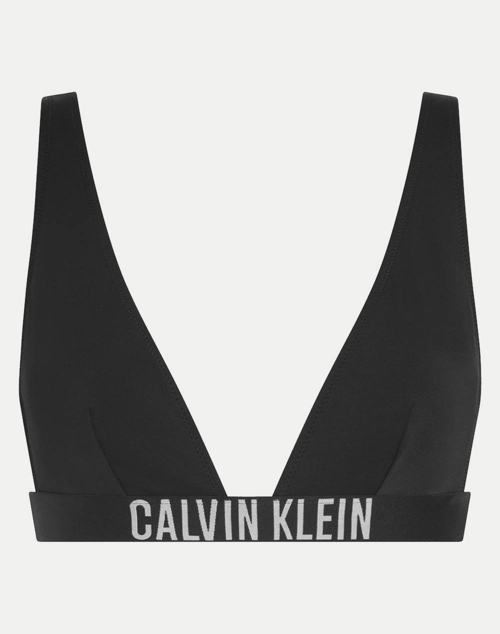 Calvin Klein Jeans Bralette Rp New 2 Women Clothes Swimwear Bikini Top Black Elastic,Synthetic Kw0Kw02832 Beh Female Bikini Top Black