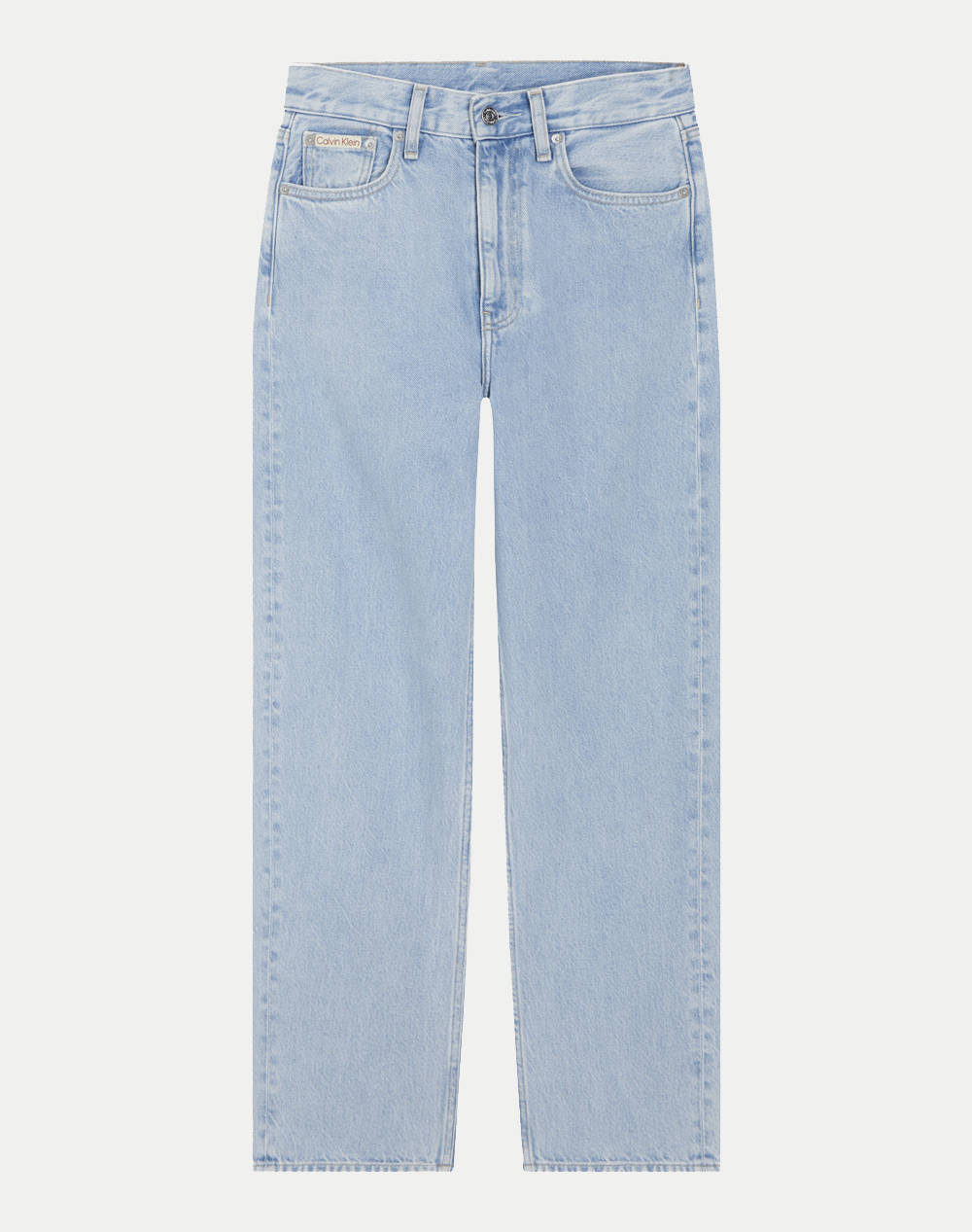 Calvin Klein Jeans Klein Barrel Women Clothes Trousers Jeans/5P/Cargo Denimlightblue Cotton J20J225006 1Aa32 Female Jeans/5P/Cargo Blue