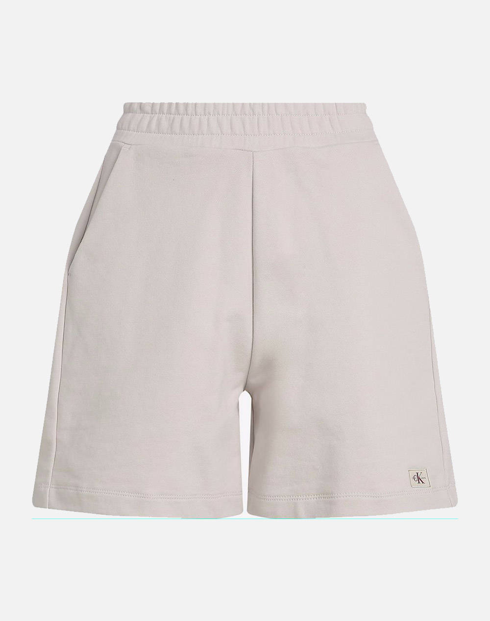 Calvin Klein Woven Label Shorts Women Sportswear Bottom Clothing Shorts/Bermuda Biege Cotton J20J225221 Ada Female Shorts/Bermuda Biege