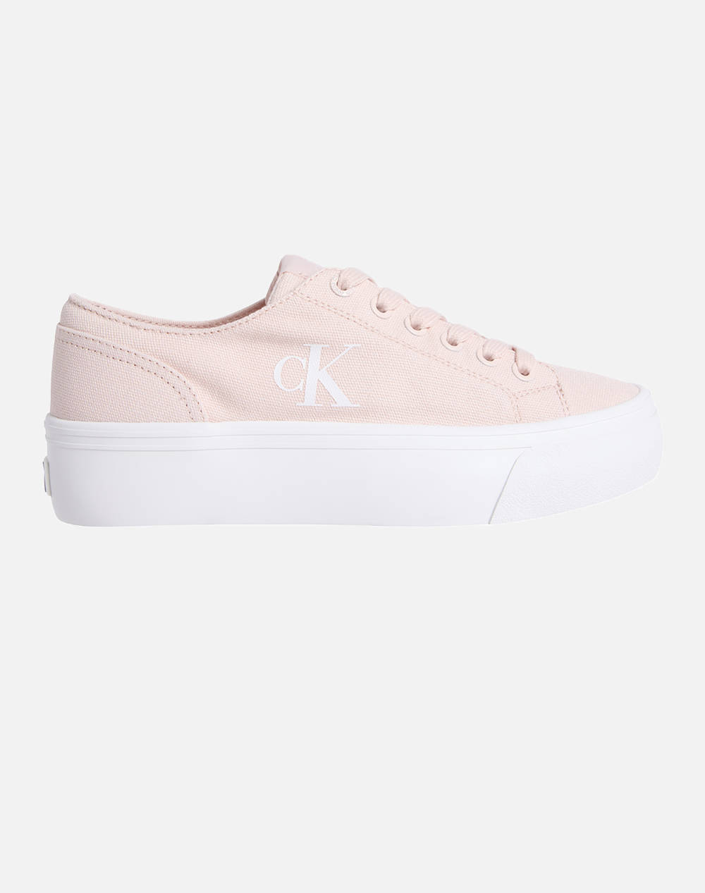 Calvin Klein Jeans Vulc Flatform Low Cv Mg Women Footwear Sneakers Lightpink Cotton,Fabric Yw0Yw01763 Tge Female Sneakers