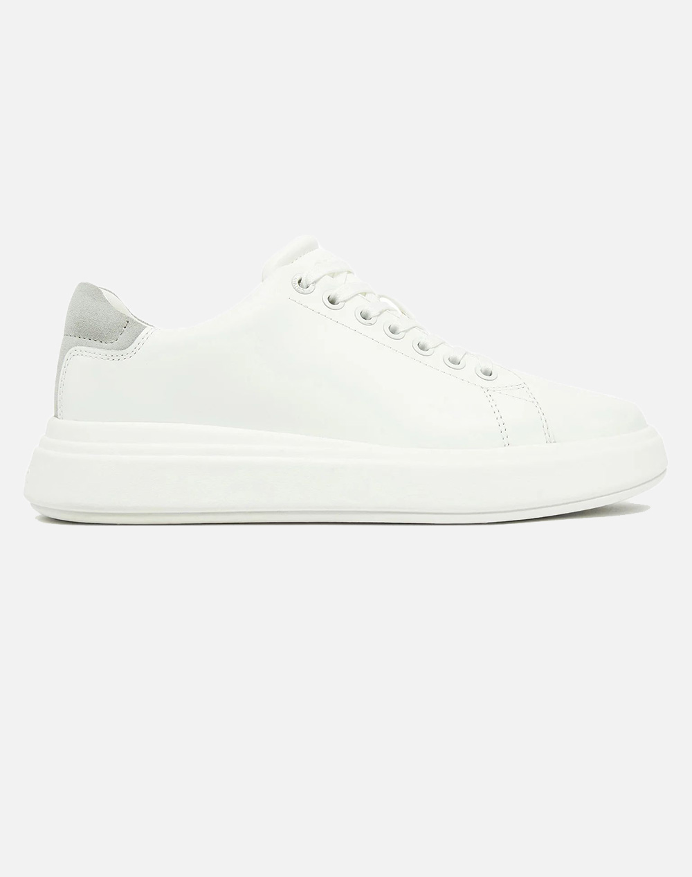 Calvin Klein Jeans Cupsole Lace Up Suede Bt Women Footwear Sneakers White Leather,Suede Hw0Hw02404 03A Female Sneakers