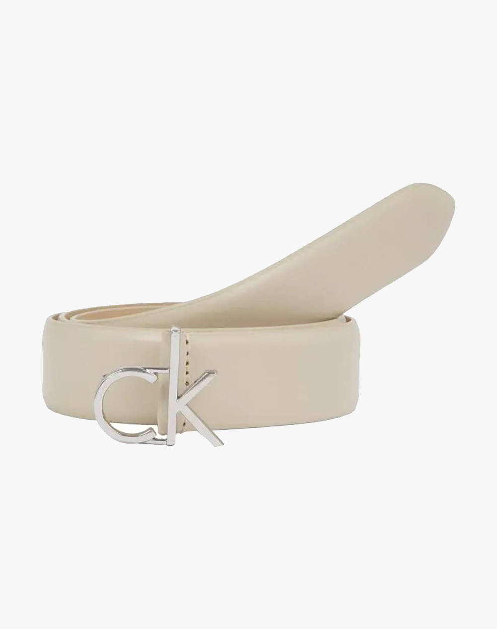 Calvin Klein Jeans Ck Buckle Belt 3.0_Smooth Women Accessories Belts Biege Leather K60K613156 Pbp Female Belts Biege