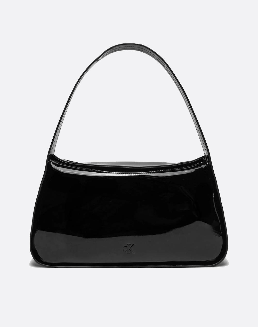 Calvin Klein Jeans Block Shoulder Bag25 Patent (Dimensions: 33.5 X 18 X 9Cm.) Women Accessories Bags Black Imitation Leather K60K613045 Beh Female