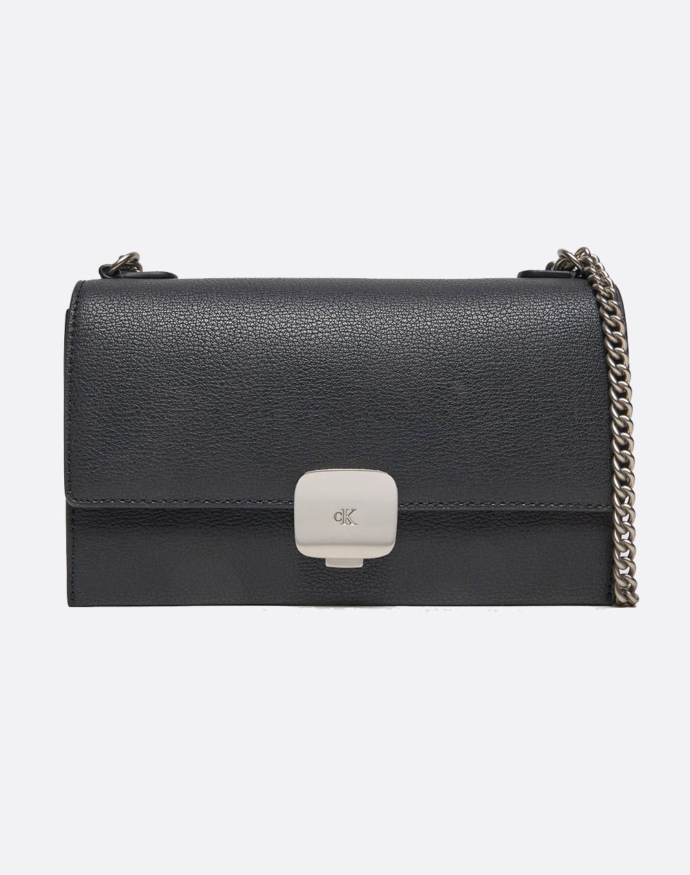 Calvin Klein Jeans Forged Lock Small Flap (Dimensions: 21 X 12 X 5Cm.) Women Accessories Bags Black Imitation Leather,Synthetic K60K612715 Beh Female