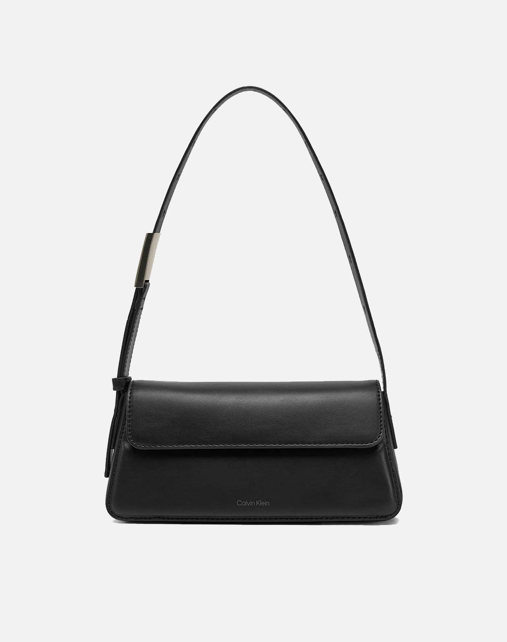 Calvin Klein Jeans Belted Small Shoulder Bag (Dimensions: 23.5 X 12 X 6Cm.) Women Accessories Bags Black Imitation Leather Lv04K3110G Ub1 Female Bags