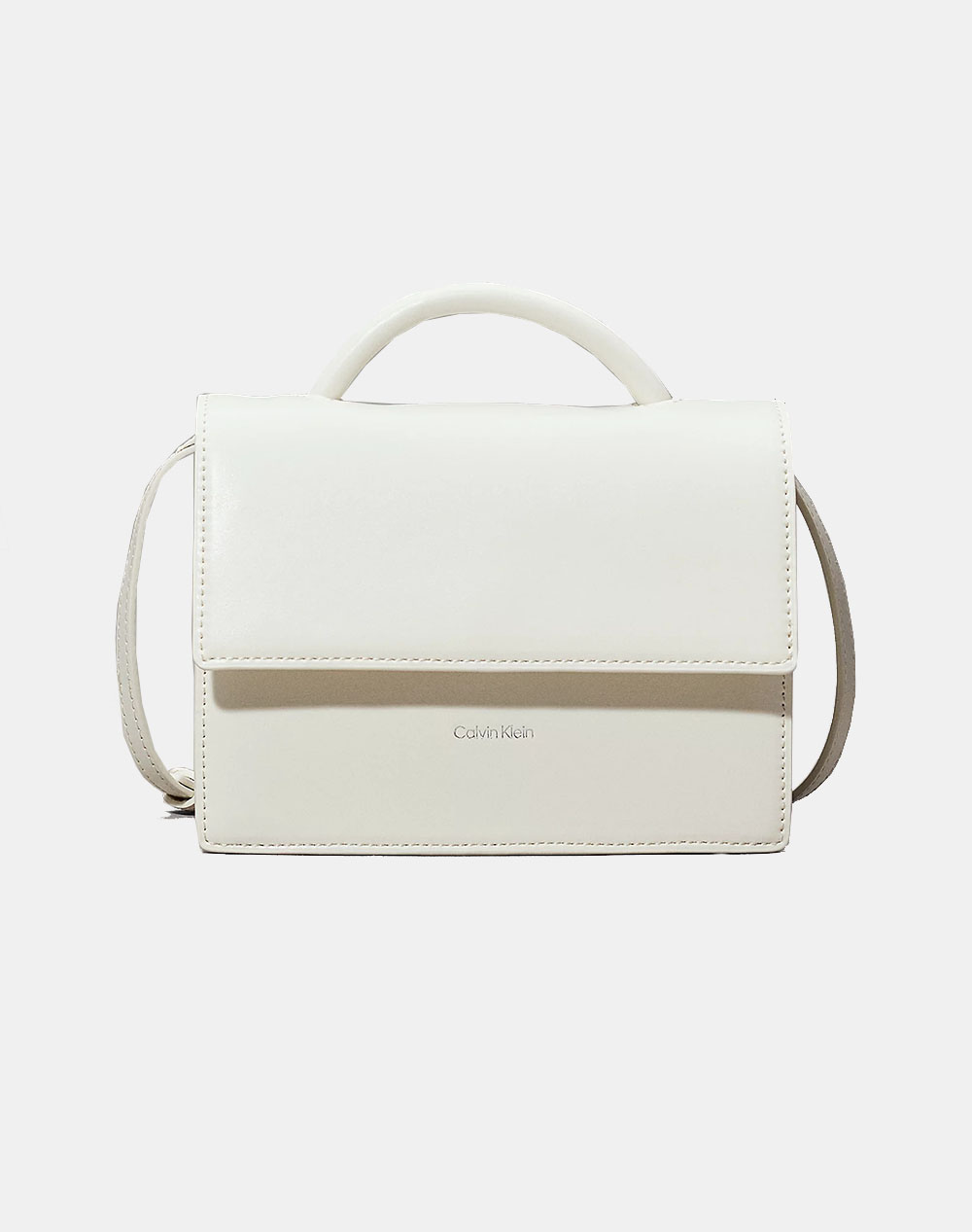 Calvin Klein Jeans Ck Linn Top Handle Crossbody (Dimensions: 19 X 13 X 7.5Cm) Women Accessories Bags Offwhite Imitation Leather,Synthetic K60K613162