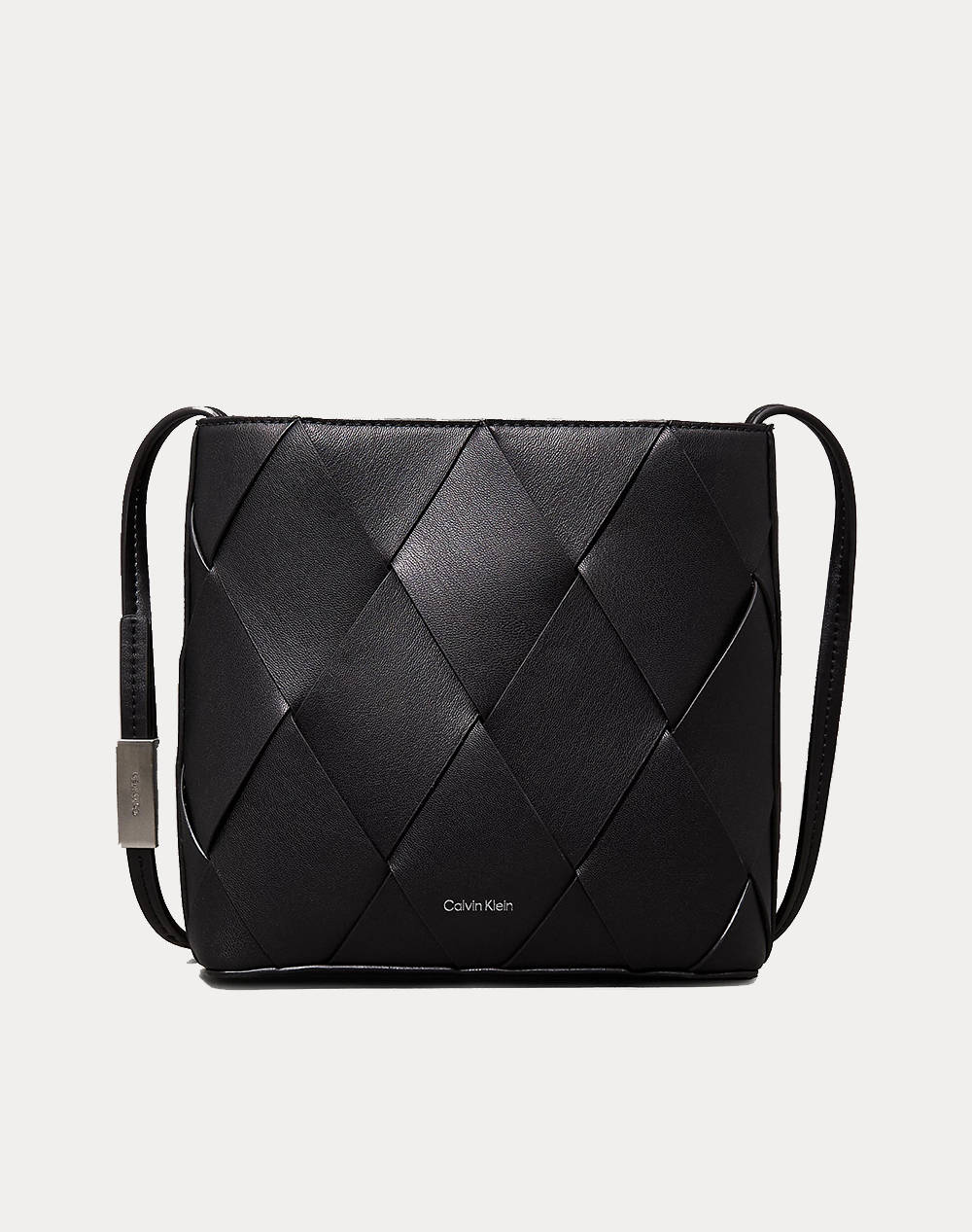 Calvin Klein Jeans Ck Woven Square Crossbody (Dimensions: 20 X 20 X 6 Cm.) Women Accessories Bags Black Synthetic K60K612991 Beh Female Bags Black