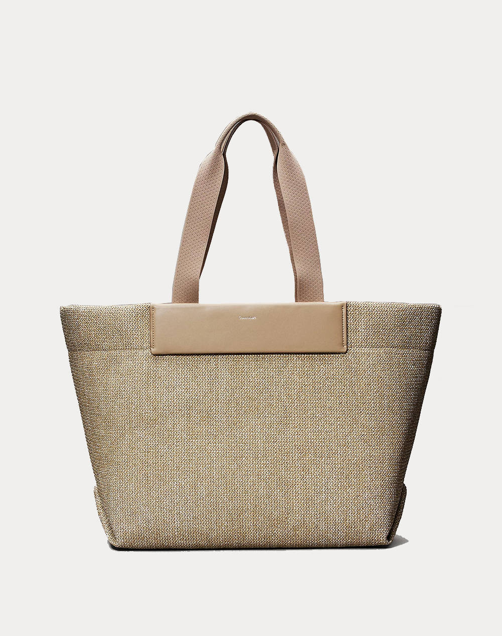 Calvin Klein Jeans Ck Raffia Large Shopper (Dimensions: 38 X 61 X17Cm.) Women Accessories Bags Mixed Imitation Leather,Synthetic K60K613025 W75 Female