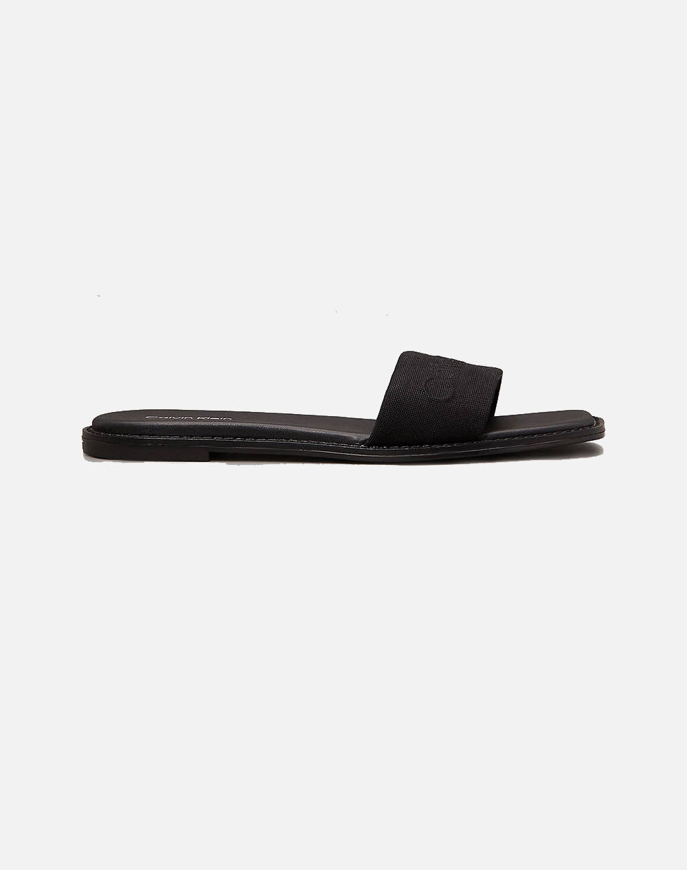 Calvin Klein Jeans Flat Slide He Women Footwear Sandals Black Fabric Hw0Hw02378 Beh Female Sandals Black