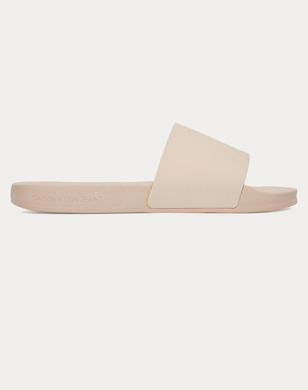 Calvin Klein Slide Monogram Tpu Women Footwear Flip Flops Lightpink Synthetic Yw0Yw01715 Vic Female Flip Flops