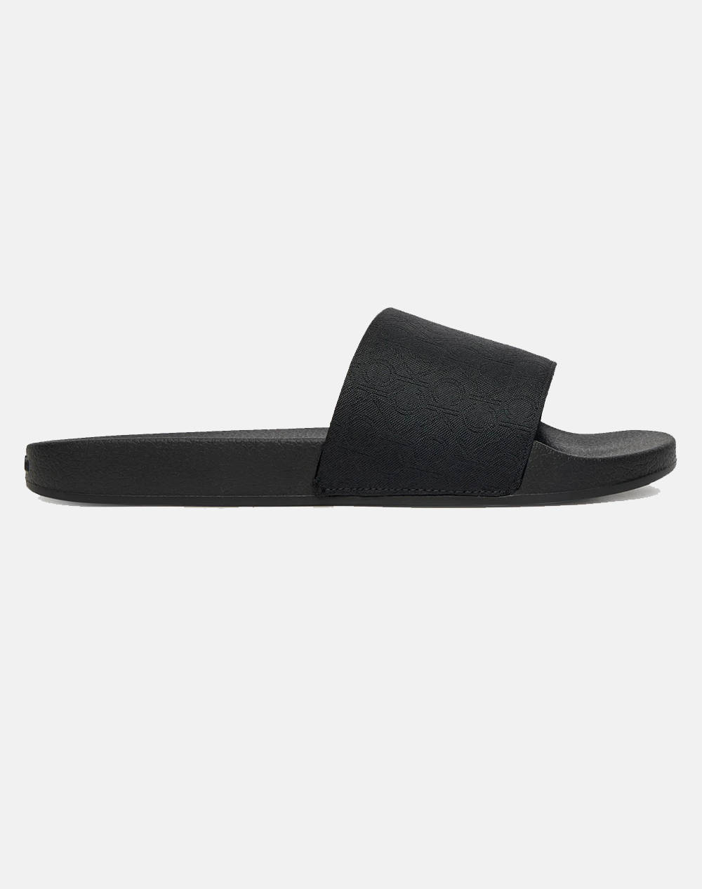 Calvin Klein Pool Slide Jacq Women Footwear Flip Flops Black Synthetic,Fabric Hw0Hw02420 Beh Female Flip Flops Black