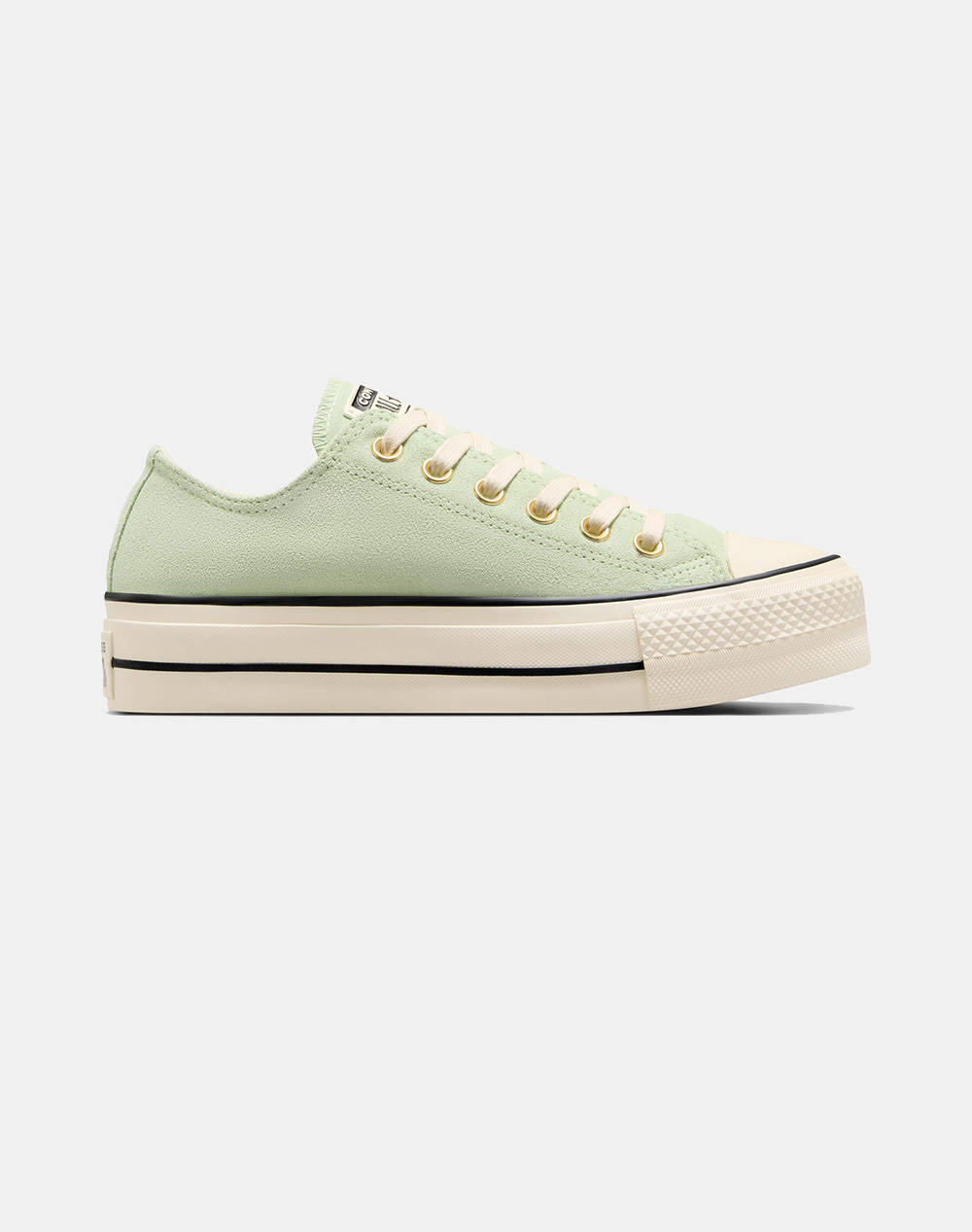 Converse Chuck Taylor All Star Lift Platform Suede Women Footwear Sneakers Mintgreen Suede A13825C 389 Female Sneakers Green