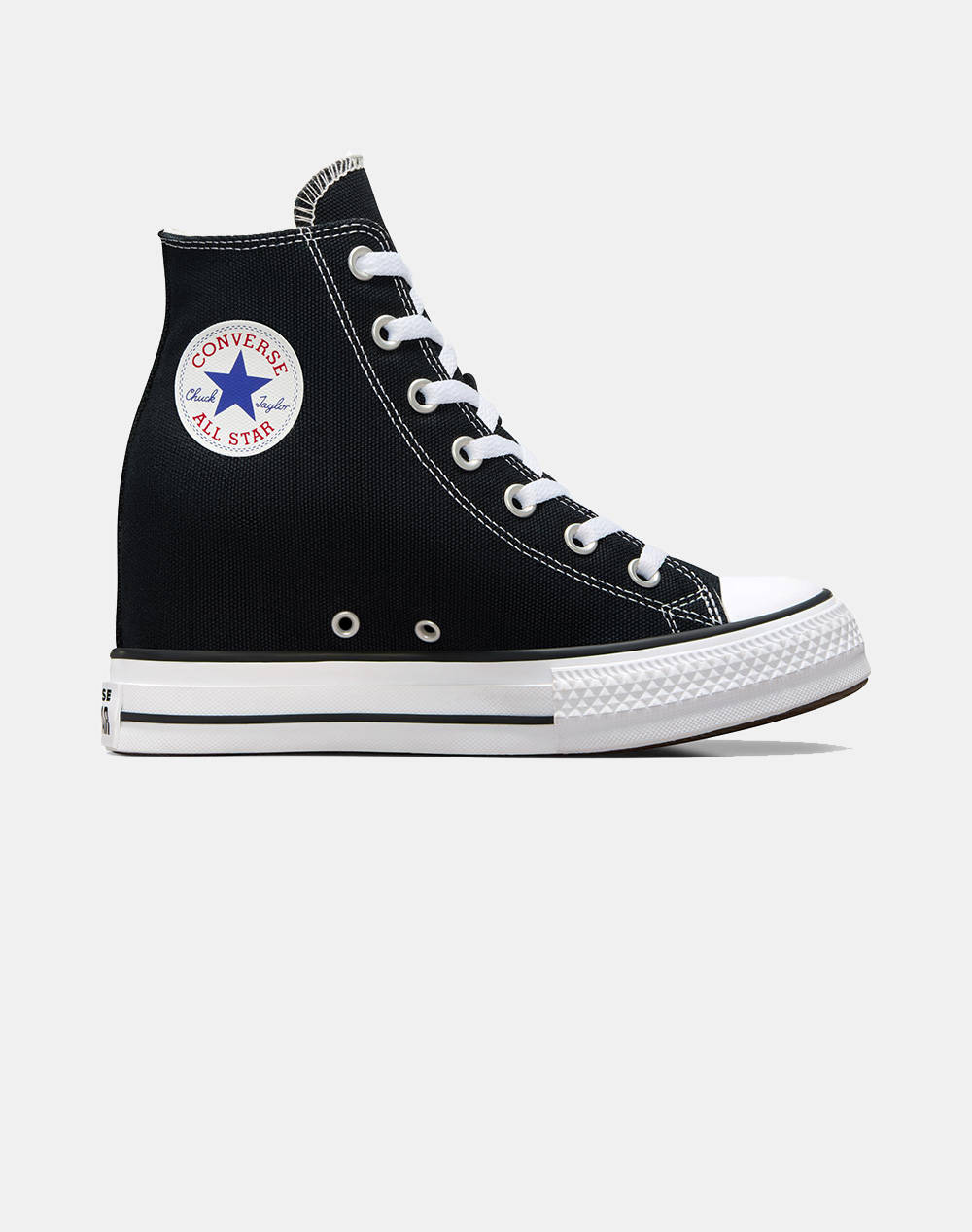 Converse Chuck Taylor All Star Classic Wedge Platform Women Footwear Sneakers Black Fabric A11909C 001 Female Sneakers Black