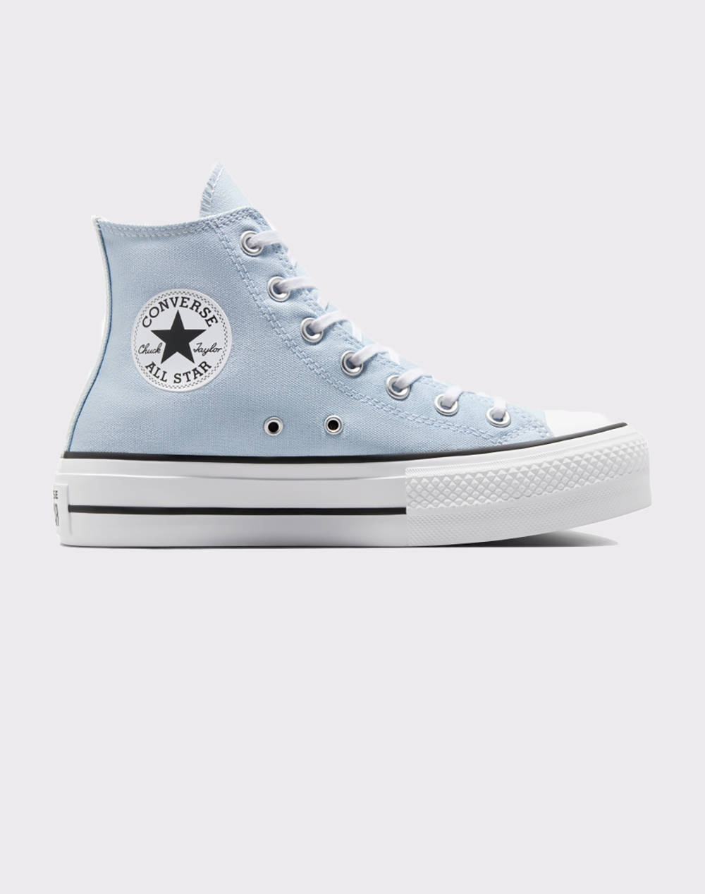 Converse Chuck Taylor All Star Lift Platform Women Footwear Sneakers Lightblue Fabric A10644C 450 Female Sneakers Blue