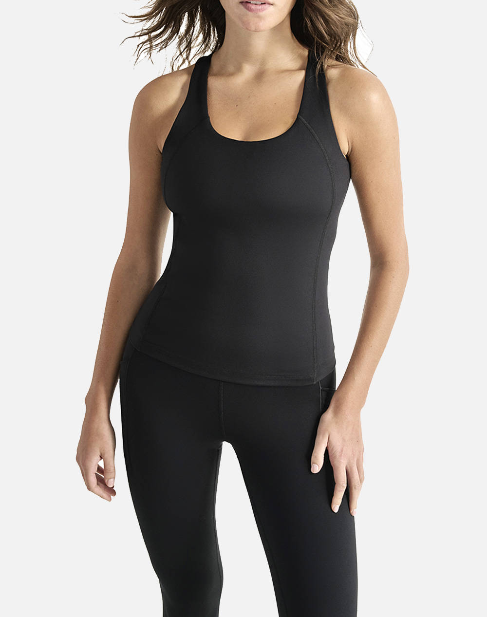 Dkny Dp5T1131 Sleeveless Top Dkny Women Clothes Tops Tops/Bodies Black Elastic,Synthetic Dp5T1131 0071 Female Tops/Bodies Black